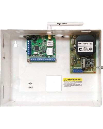 NV 1010c. Устройство оконечное объектовое приемно-контрольное c GSM коммуникатором. NAVIgard в Череповце
