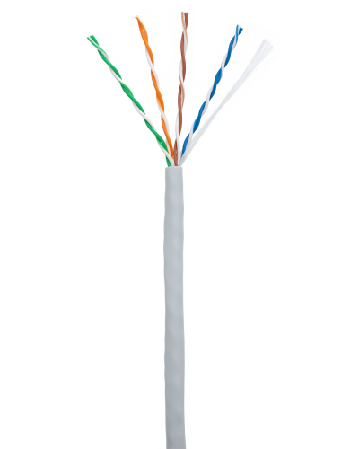 U/UTP 4pair, Cat5e, In, PVC (CCA-UU004-5E-PVC-GY). Кабель «витая пара» (LAN) для структурированных систем связи. NETLAN в Череповце