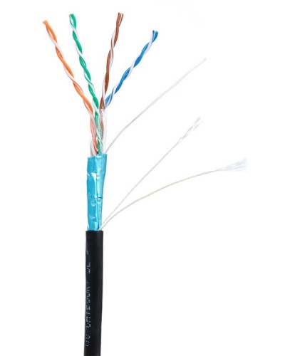 F/UTP 4pair, Cat5e, Out, PE (EC-UF004-5E-PE-BK-1). Кабель «витая пара» (LAN) для структурированных систем связи. NETLAN в Череповце