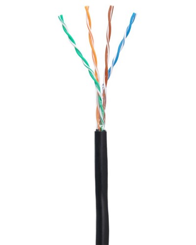 U/UTP 4pair, Cat5e, Out, PE (EC-UU004-5E-PE-BK-1). Кабель «витая пара» (LAN) для структурированных систем связи. NETLAN в Череповце
