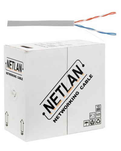 U/UTP 2pair, Cat5, In, PVC, CCA (CCA-UU002-5-PVC-GY) . Кабель «витая пара» (LAN) для структурированных систем связи. NETLAN в Череповце