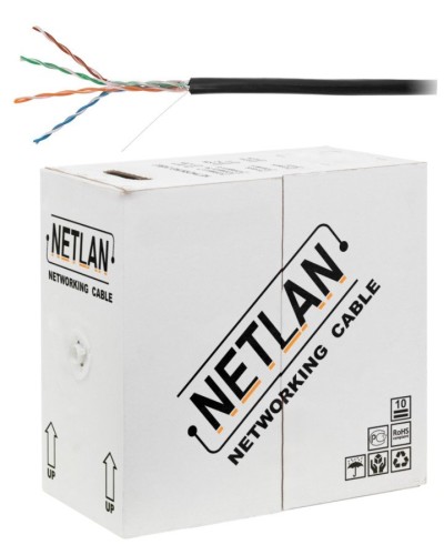 U/UTP 4pair, Cat5e, Out, PE, CCA (CCA-UU004-5E-PE-BK) . Кабель «витая пара» (LAN) для структурированных систем связи. NETLAN в Череповце