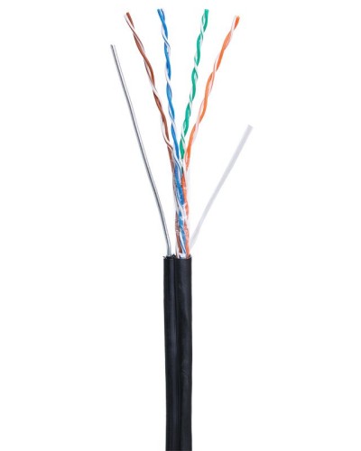 U/UTP 4pair, Cat5e, Out, Sw, PE (EC-UU004-5E-PE-SW-BK). Кабель «витая пара» (LAN) для структурированных систем связи. NETLAN в Череповце
