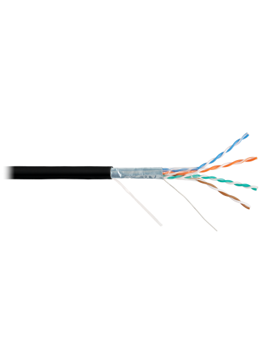 F/UTP 4pair, Cat5e, Solid, Out, PVC (NMC 9200B-BK). Кабель «витая пара» (LAN) для структурированных систем связи. NIKOMAX в Череповце