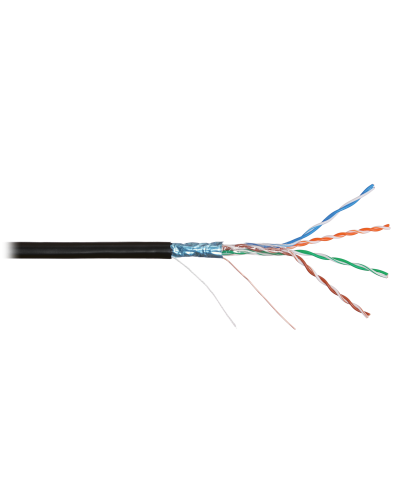 F/UTP 4pair, Cat5e, Solid, In/Out, нг(А)-HF (NMC 4200C-BK). Кабель «витая пара» (LAN) для структурированных систем связи. NIKOMAX в Череповце