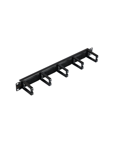 NMC-OP530HB-1U-BK-2 (2 шт). Кабельный органайзер 19 с щёточным вводом. NIKOMAX в Череповце