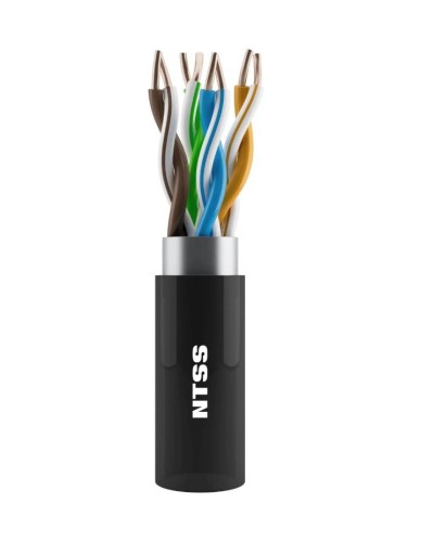 NTSS-OUT-UTP4-5Е-PE-BL кат.5E UTP 4 пары 24AWG PE внешний 305м черный. Кабель «витая пара» (LAN) для структурированных систем связи. NTSS в Череповце