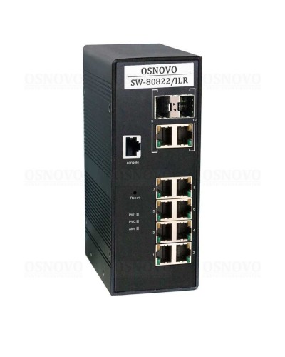 SW-80822/ILR. Коммутатор 10-портовый Gigabit Ethernet с PoE. OSNOVO в Череповце