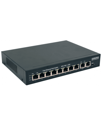 SW-20820(120W). Коммутатор 10-портовый  Gigabit Ethernet с PoE. OSNOVO в Череповце