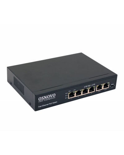 SW-20600(80W). Коммутатор 6-портовый  Fast Ethernet с PoE. OSNOVO в Череповце