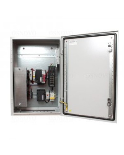 OS-46TB1(SW-80802/ILS(port 90W)). Уличная станция с термостабилизацией и резервным питанием. OSNOVO в Череповце