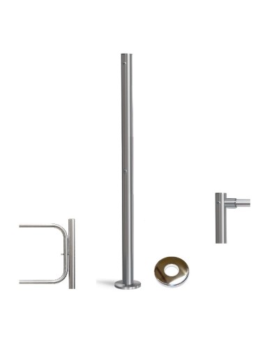 PERCo-BH02 2-15 с крышкой. Стойка с отверстием под стопорный механизм поворотной секции и с 2-мя отверстиями для крепления патрубков на стороне, противоположной створке. PERCo в Череповце