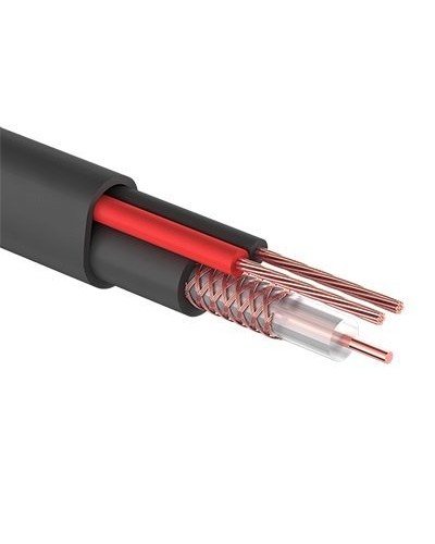 КВК-П-2+2x0,75 мм² (Cu/CCA) черный PROconnect (01-4109). Кабель комбинированный для систем видеонаблюдения. PROCONNECT в Череповце