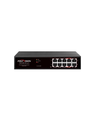 PND-08P-2M v.2. Коммутатор 10-портовый с функцией PoE. Polyvision в Череповце