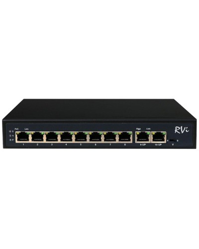 RVi-1NS08F-2T (1G). Коммутатор с питанием по PoE. RVi в Череповце