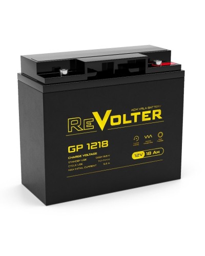Revolter GP 1218. Аккумулятор автомобильный герметичный свинцово-кислотный. Revolter в Череповце