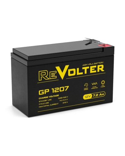 Revolter GP 1207. Аккумулятор автомобильный герметичный свинцово-кислотный. Revolter в Череповце