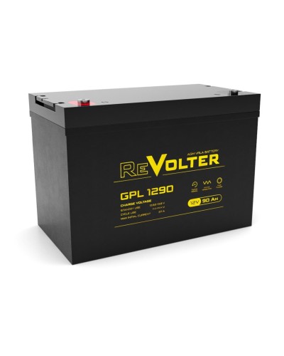 Revolter GPL 1290. Аккумулятор автомобильный герметичный свинцово-кислотный. Revolter в Череповце