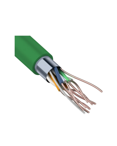 F/UTP, CAT 5e, нг(А)-LSLTx, 4х2х0,52мм, 24AWG, INDOOR, SOLID, зеленый, 305м REXANT (01-0161). Кабель «витая пара» (LAN) для структурированных систем связи. Rexant в Череповце