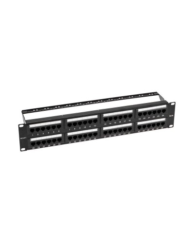 Панель коммутационная с кабельными органайзерами 19", 2U, 48 портов, UTP, RJ-45, CAT 5e REXANT PRO (02-0032): Патч-панель 19" в Череповце