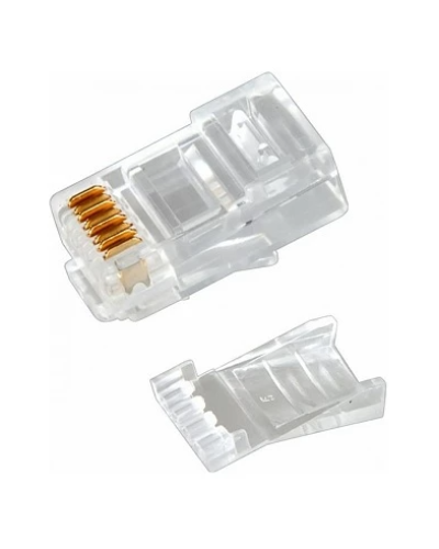 Разъем RJ-45(8P8C) под витую пару, UTP, CAT 6, с вставкой REXANT (05-1031). Разъем RJ-45. Rexant в Череповце