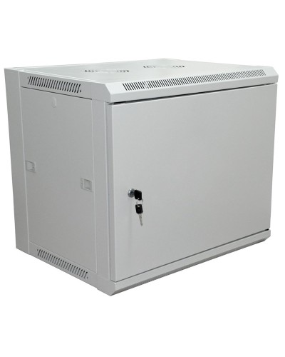 Шкаф телекоммуникационный 19 настенный 6U 600×450×370 мм (ШxГxВ) - передняя дверь металл, боковые стенки съемные (разобранный), RAL 7035 (04-2210). Шкаф телекоммуникационный 19 настенный 6U. Rexant в Череповце