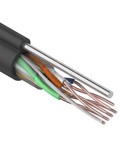 U/UTP 4PR 24AWG CAT5e 305м OUTDOOR+ТРОС*1 REXANT (01-0046). Кабель «витая пара» (LAN) для структурированных систем связи. Rexant в Череповце