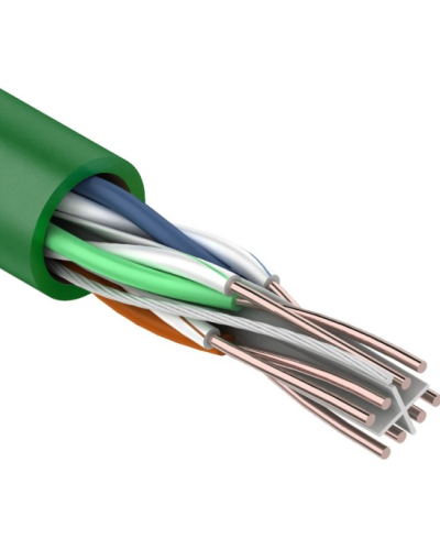U/UTP, CAT 6, нг(А)-LSLTx, 4х2х0,575мм, 23AWG, INDOOR, SOLID, зеленый, 305м REXANT (01-0071). Кабель «витая пара» (LAN) для структурированных систем связи. Rexant в Череповце