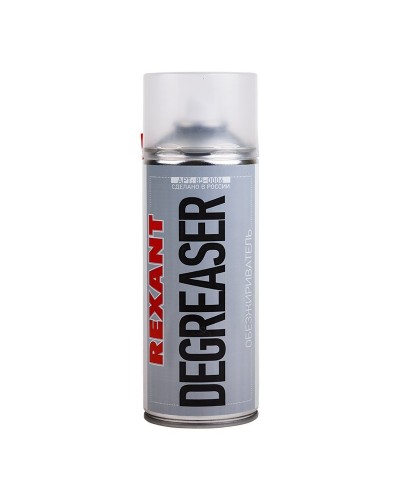 Очиститель обезжириватель DEGREASER, REXANT, 400 мл, аэрозоль (85-0006): Баллон с очистителем в Череповце