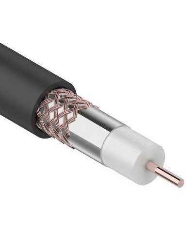RG-6U+Cu, 75 Ом, Cu/Al/Cu, 64%, 305 м OUTDOOR REXANT (01-2232). Кабель коаксиальный радиочастотный. Rexant в Череповце