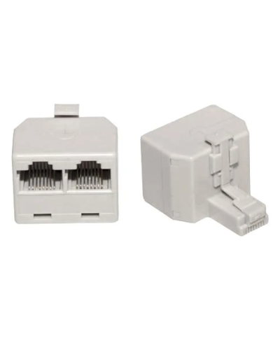 Двойник компьютерный UTP RJ-45(8P8C) (штекер - 2 гнезда) REXANT (03-0102): Кабельный соединитель в Череповце