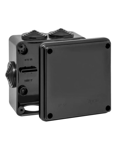 Коробка TYCO ОП 100х100х50мм УХЛ1 IP54 черный (67050Ч). Коробка распределительная. RuVinil в Череповце