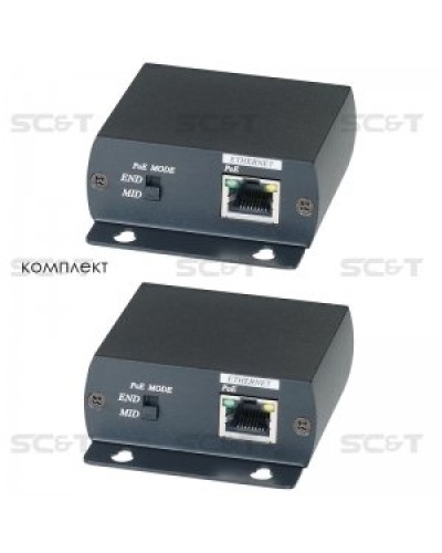 IP01P. Удлинитель Ethernet с PoE. SC&T в Череповце