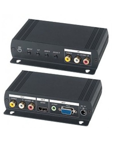 AD001HH. Преобразователь композитного видео и аудиосигналов в VGA и HDMI. SC&T в Череповце