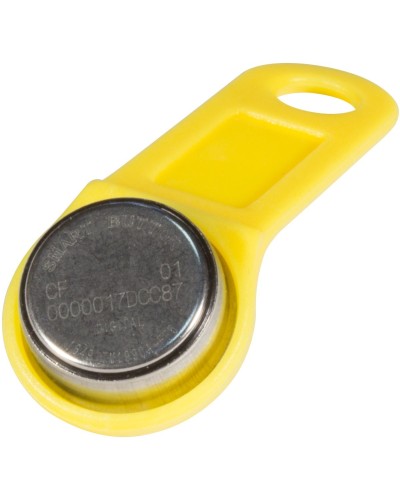 DS 1990А-F5 (желтый). Ключ электронный Touch Memory с держателем. SLINEX в Череповце