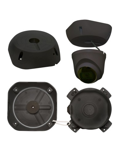 МК-4 PRO (цвет черный). Монтажная коробка для крепления уличных видеокамер. SLT в Череповце