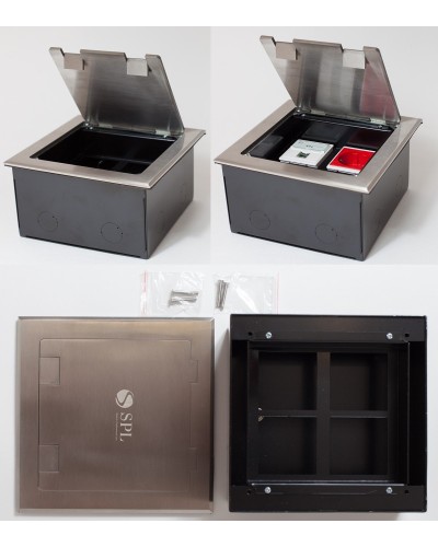 Люк на 4 поста (45х45), из нержавеющей стали, с коробкой, IP40 (300014). Люк. SPL в Череповце