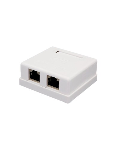 Розетка настенная RJ-45, 8P8C, Cat.6, 2 порта FTP (10-0353): Компьютерная розетка в Череповце