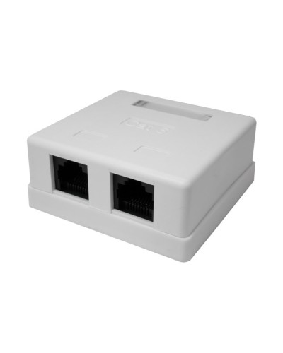 Розетка настенная RJ-45, 8P8C, Cat.6, 2 порта UTP (10-0310): Компьютерная розетка в Череповце