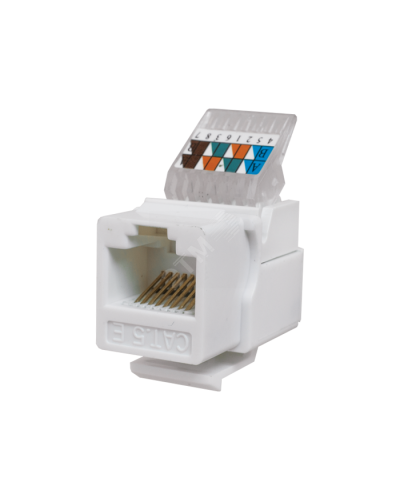 Модуль-вставка Keystone Кат5е, без.инстр.зад, белый UTP (10-0312): Вставка Keystone Jack RJ-45 в Череповце