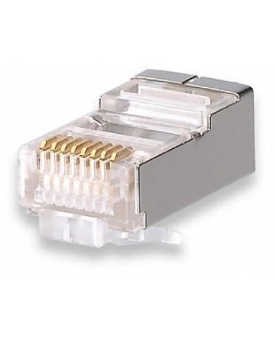 Коннекторы 8P8C FTP Cat.5e 3U (RJ-45) (100шт) (10-0201). Разъем RJ-45. SUPRLAN в Череповце