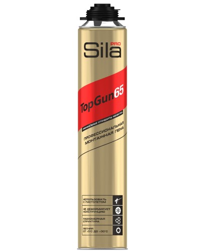 Пена монтажная Sila Pro TopGun 65, 875 мл. Пена монтажная. Sila в Череповце