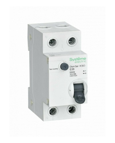 City9 Set 1P+N С 25А 4.5kA 30мА A 230В (C9D55625). Автоматический выключатель дифференциального тока. Systeme Electric в Череповце