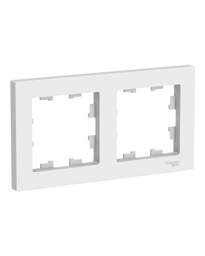 AtlasDesign рамка 2-местная универсальная, белый (ATN000102). Рамка. Systeme Electric в Череповце