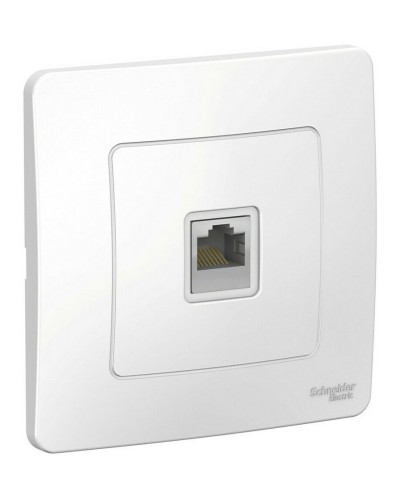 BLANCA розетка RJ45 1-местная, кат. 5Е, скрытой установки, белый (BLNIS045001). Розетка компьютерная. Systeme Electric в Череповце