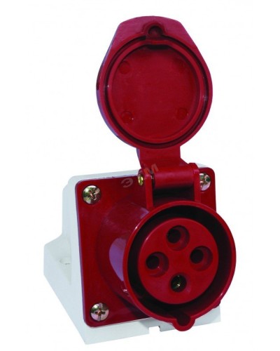 Розетка 114 стационарная 3Р+РЕ 16А 380В IP44 (SQ0602-0002). Розетка. TDM ЕLECTRIC в Череповце