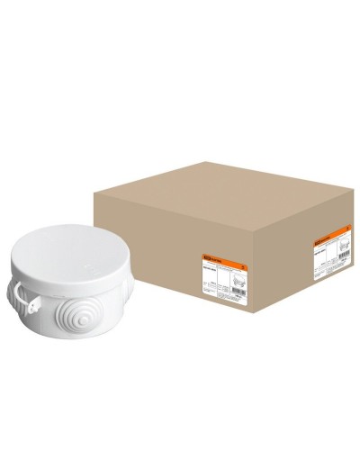 Коробка ОП D65х40мм, крышка, IP54, 4вх. (SQ1401-0501). Распаячная коробка. TDM ЕLECTRIC в Череповце