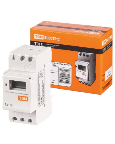 ТЭ15М-1мин/7дн-32on/off-30А-DIN TDM (SQ1503-0037). Таймер электронный. TDM ЕLECTRIC в Череповце