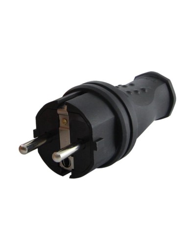 Вилка прямая 2Р+РЕ 16А 250В IP44 (SQ0612-0031). Вилка прямая каучук. TDM ЕLECTRIC в Череповце