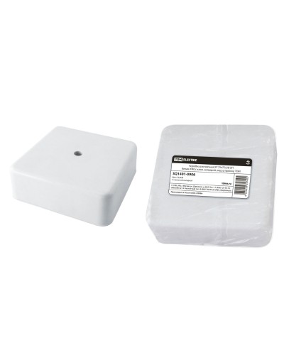Коробка КР 75х75х28 ОП белая, IP40, с клеммной колодкой (SQ1401-0906). Распаячная коробка. TDM ЕLECTRIC в Череповце
